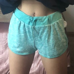 Light Blue Pajama Shorts